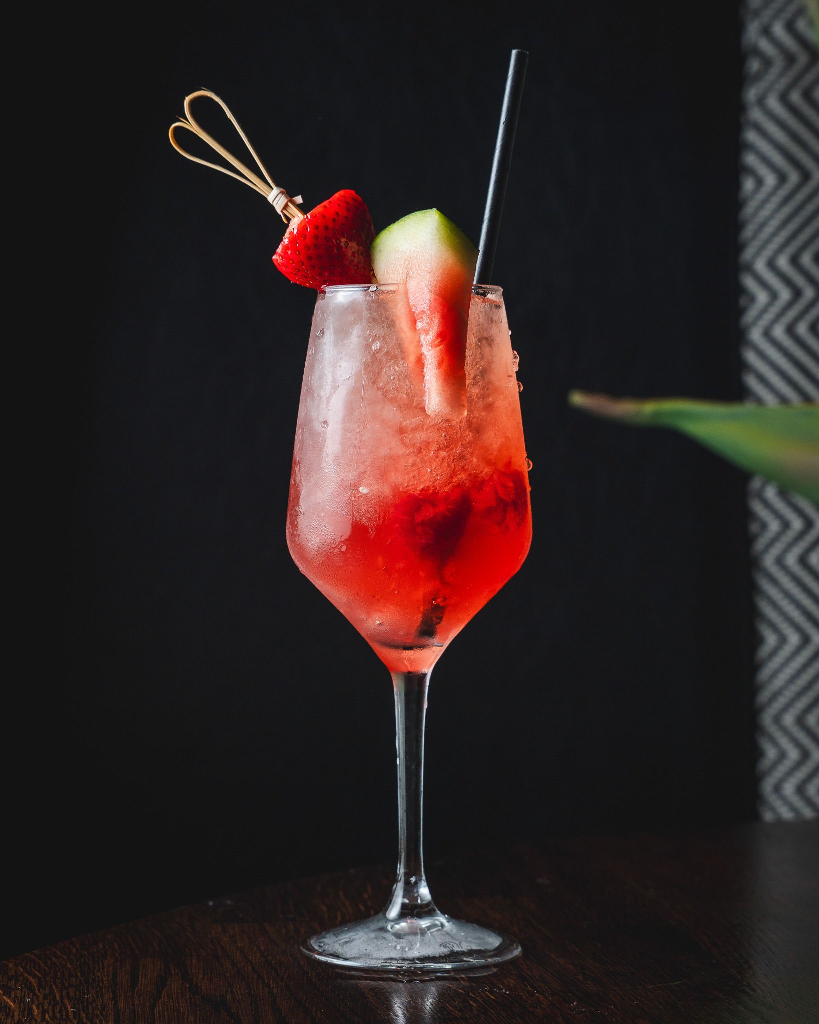 A chilled spritz cocktail in warm afternoon light
